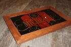 Vintage Michelob Beer Wood Framed Mirror Glass Advertising Sign  Man Cave Or Bar