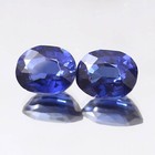 Aaa Natural Ceylon Royal Blue Sapphire Oval Loose Gemstone Cut Pair 6x4 Mm