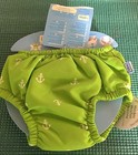 New 2 Iplay Baby Swim Diapers Green Anchors S 3-6 Mon Upf 50  Reusable Washable