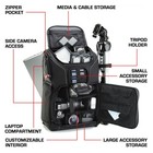 Professional Camera Backpack Dslr Photo Bag With Comfort Strap Design   Lapto   