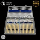 Set Of 20 Pcs Golden Rhoton Micro Dissectors With Kit Neurosurgery Instruments
