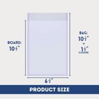 100 Resealable Comic Book Bags  current Size  - 2-mil Polypropylene