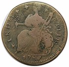 1787 Connecticut Copper  Draped Bust Left  Scarce Miller 21-dd  R5