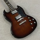 Sg Electric Guitar - Brown Solid Body - Rosewood Fretboard - Free Shipping To Us