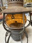 Vintage Dressel B o Railroad Lantern  W  Amber Globe Rare Very Nice 