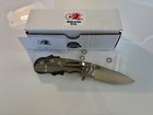 Hinderer Knives Xm-18 3 25  Spear Point S45vn Stonewash Coyote G10 Tri-way