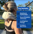 Shiatsu Neck Shoulder Massager With Heat Deep Tissue Electric Pain Relief