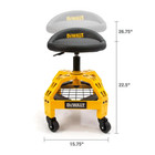 Dewalt Adjustable Shop Garage Stool Rolling Casters Steel Frame Dxstah025 New