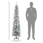 6  Unlit Snow-flocked Artificial Christmas Tree Holiday Decoration Used