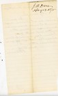 1875 Handwritten Letter Hillsdale Michigan J r  Dow Business Visit Mention