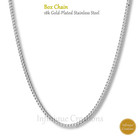 Stainless Steel Silver Box Chain Bracelet And Necklace Men Women 1mm-4mm 7-38 