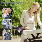 Universal Stroller Cup Holder With Phone Holder  360  rotatable Large  Black