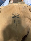 Us Army Vintage Ww1 Long Wool Trench Coat Wwi Overcoat Unit Marked