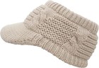 Xyiyi Beanie Tail Winter Warm Knit Messy High Bun Ponytail One Size  Beige 