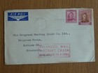 Australia new Zealand 1954 Salvaged Airmail Covers Selection singapore Air Crash
