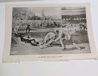 1903 Baseball Print     A Stolen Base By Frank O  Small Vintage Sports Art