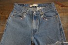 Vintage Levis 550 Relaxed Fit Cutoff Custom Jeans   31 X   32  see Pics 4 Meas  