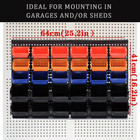 Wall Mounted Storage Bins Parts Rack 4 Colors Bin Organizer Garage Plastic Shop