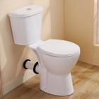 19  High Rear Outlet Toilet Dual Flush 1 1 6 Gpf Round With Soft Close Seat