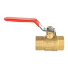 Efield 3 4     3 4  Female Thread Npt Ball Valve Red Lever Brass Lead Free