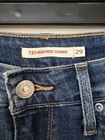 Levi s Womens 721 High-rise Ripped Skinny Jeans 29 X 28 Regular Blue Euc