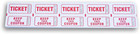 Double Stub Raffle Tickets For Fairs  Events  Giveaways  And More - 200 Count - 