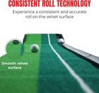 Foldable Golf Putting Mat Dual Tone 10ft Auto Return   3 Balls Indoor   Outdoor