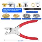 600 Set Grommet Kit Eyelet Snap Buttons Leather Hole Punch Pliers Tools 1 4 Inch