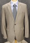 Hugo Boss Suit 42l Pants 36x32 5 Gray 100  Virgin Wool Stitch Collar 2 Button
