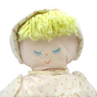 Vtg Eden Toys Cloth Prairie Girl Doll Rosebud Dress Bonnet Pastel Baby Plush 