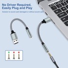  2-pack  External Stereo Sound Card  Usb-a To 3 5mm Trrs 4-pole Female  Usb T   