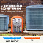 Portable 3 4 Hp Refrigerant Recovery Machine Vapor Liquid Refrigerant 1450rpm