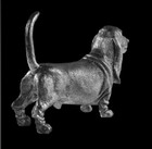 Silver Basset Hound Model - Fully Hallmarked Sterling Silver