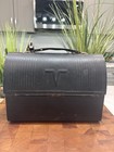 Vintage The American Thermos Products Co  Black Metal Lunch Box Made In Usa