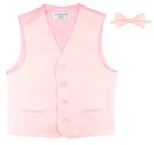 Boy s Dress Vest And Boys Bow Tie Solid Color Bowtie Set For Suit Or Tuxedo