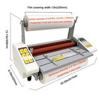 A3 High Speed Hot Cold Roll Laminator Double Sides Thermal Laminating Machine