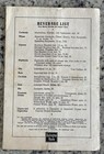 Vintage 1949 Burlington Route Rr Dining Car Menu Yellowstone Park Dinner Drinks