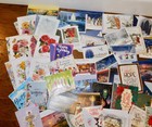 Lot 51 Greeting Cards W match Decorated Envelopes Gorgeous  Christmas Birthday  