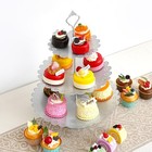 Cake Stand Set 11 Pcs Silver Metal Dessert Display Party Wedding Aofure Table