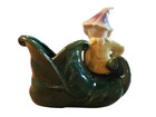 Vintage Shawnee Elf Pixie On Green Boot Ceramic Planter