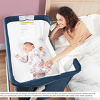 Waves 3-in-1 Baby Bassinet  Bedside Sleeper And -playard  Seven Adjustable Heigh