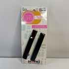 3 Packs Scunci No Slip Grip All Day Hold Hair Barrettes  Black brown  2ct Each