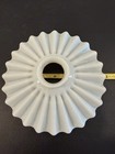 Antique Victorian White Milk Glass Ruffled Petticoat Oil Lamp Shade