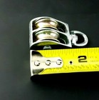 Mini Pulley Double Sheave Swivel Eye Attachment 3 8 Inch Max Line   Rope Lt Duty