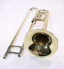 Getzen Eterna 747 Two-piece  547  Bore F-valve Attachment Yellow Brass Trombone