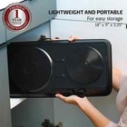 Double Burner Electric Stove Cast Iron Hot Plates Cooktop Kitchen Black Ovente