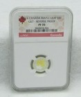 2014 Canada Silver Maple Leafs Gilt Reverse Proof Ngc Pf 70 - 5 Coins
