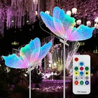 2pcs 23 62  Wedding Butterfly Rgb Floor Lamp Remote Control Wedding Decor Light