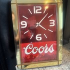 Coors Wall Clock Sign Red Advertising Vintage Collectible