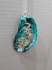 Mermaid Charm In A Blue Shell Christmas Ornament Beach Decor 4 